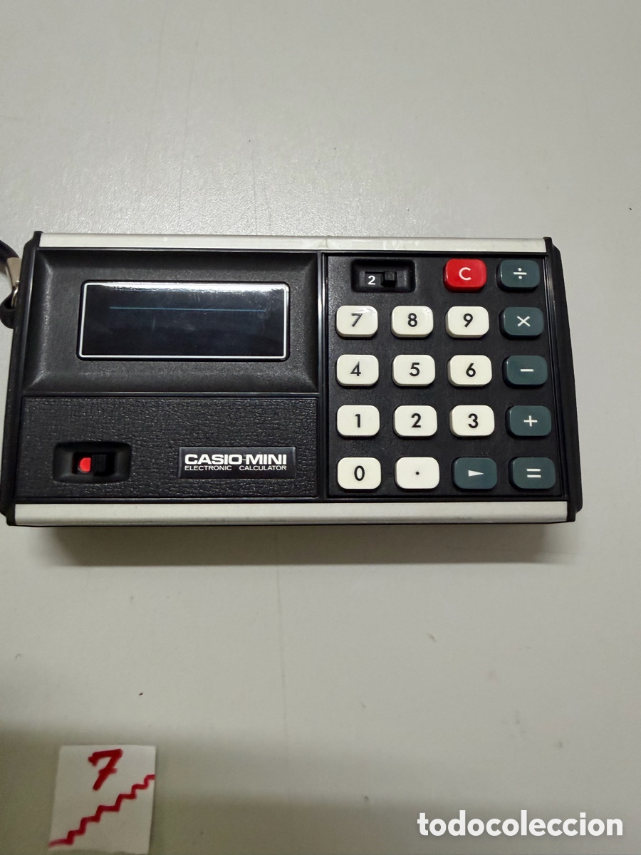 Antig&uuml;edades: calculadora electr&oacute;nica vintage Casio-Mini. - Foto 2