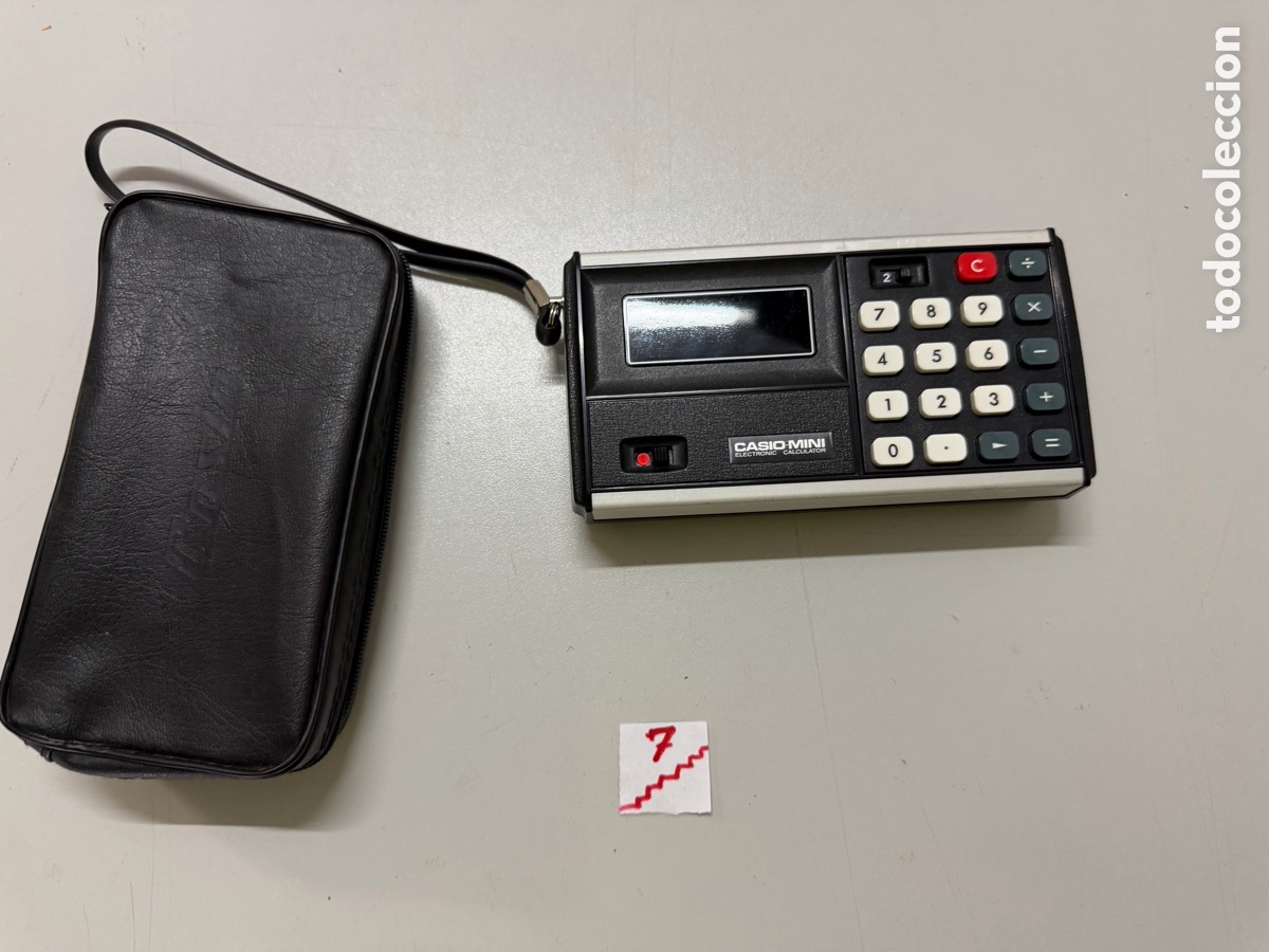Antig&uuml;edades: calculadora electr&oacute;nica vintage Casio-Mini. - Foto 1