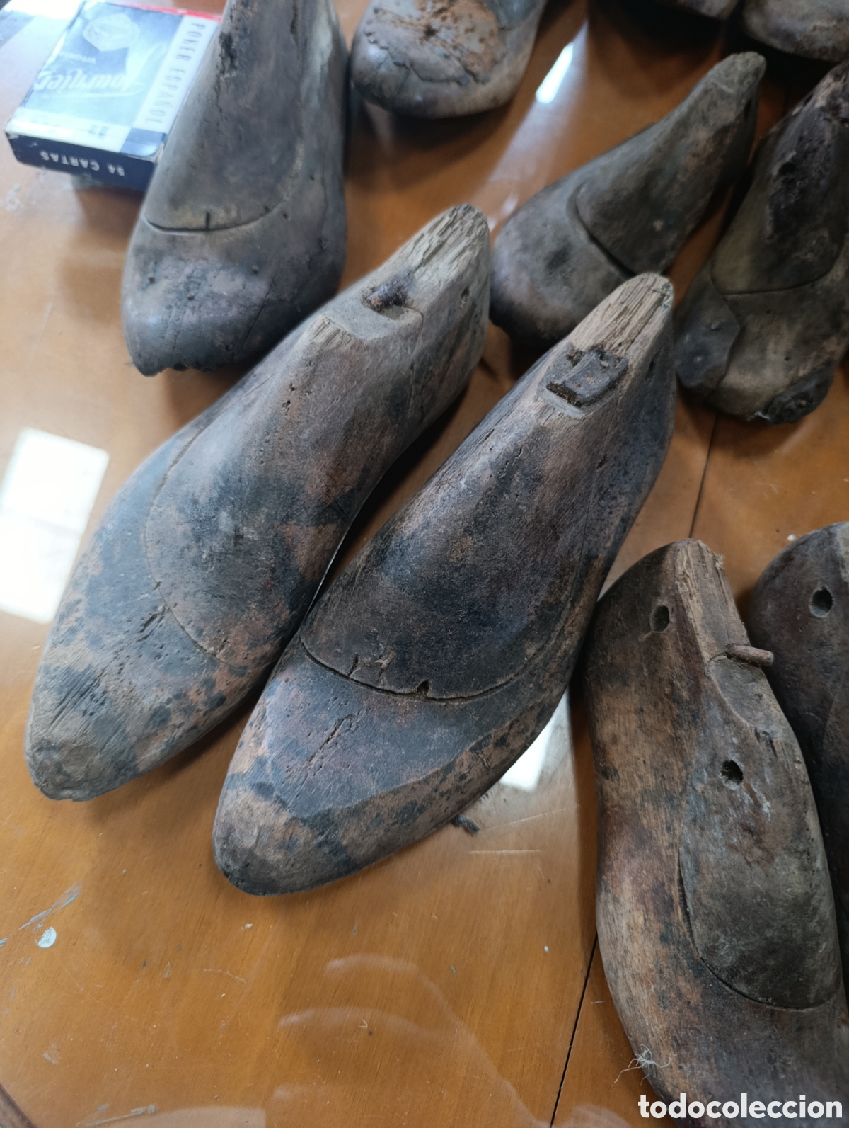 Antiquit&eacute;s: Lote de 6 parejas de hormas de zapatero