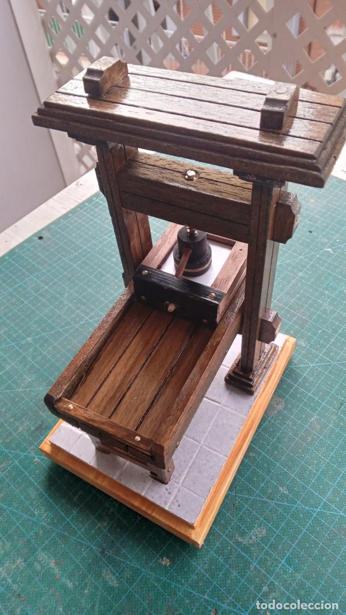Antig&uuml;edades: MAQUETA IMPRENTA DE GUTENBERG A&Ntilde;O 1450 - MODELO E - Foto 3