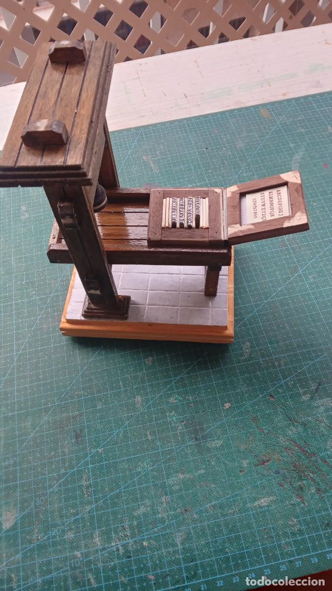 Antig&uuml;edades: MAQUETA IMPRENTA DE GUTENBERG A&Ntilde;O 1450 - MODELO E - Foto 4