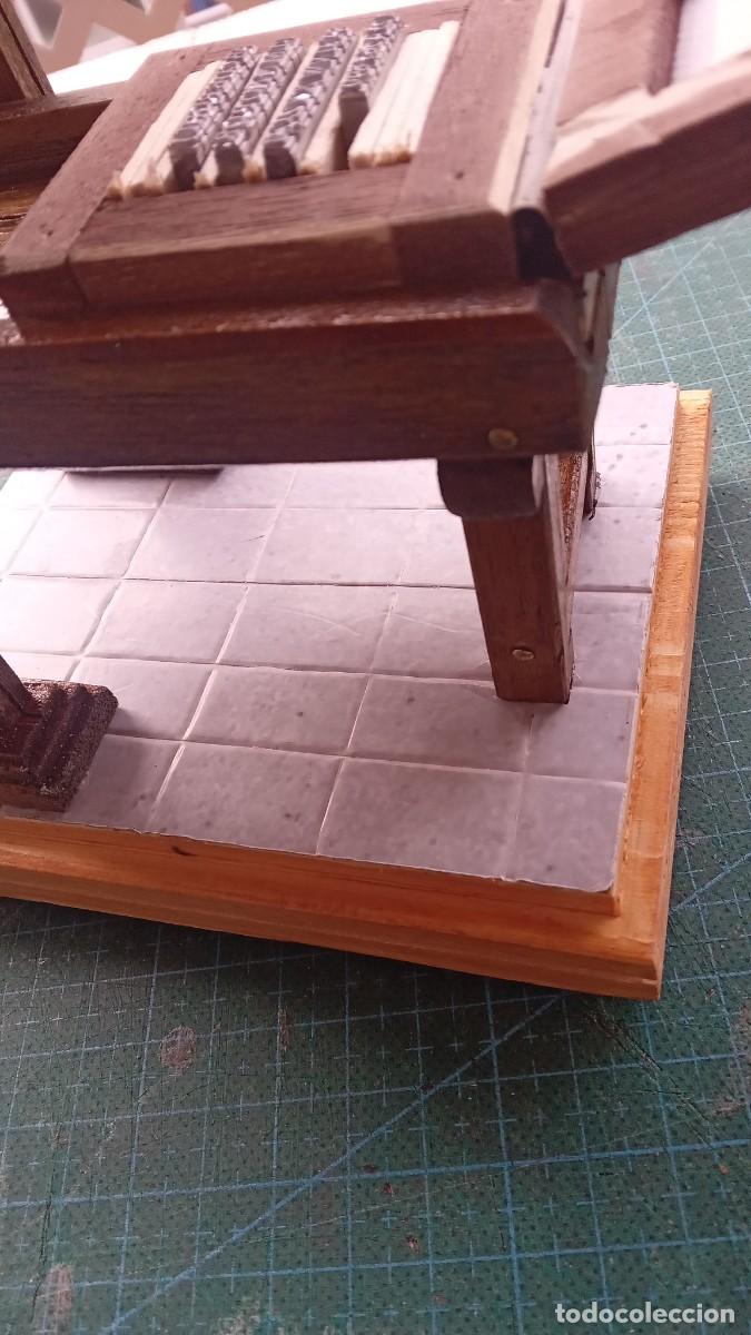 Antig&uuml;edades: MAQUETA IMPRENTA DE GUTENBERG A&Ntilde;O 1450 - MODELO E - Foto 5