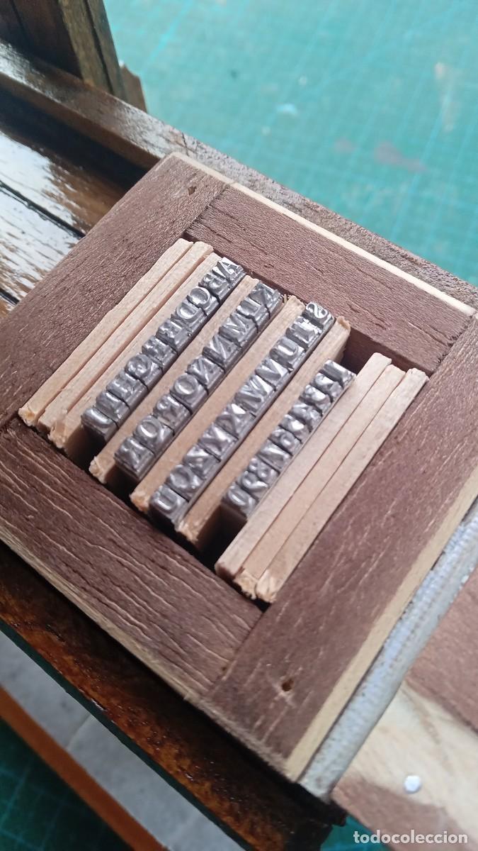 Antig&uuml;edades: MAQUETA IMPRENTA DE GUTENBERG A&Ntilde;O 1450 - MODELO E - Foto 6