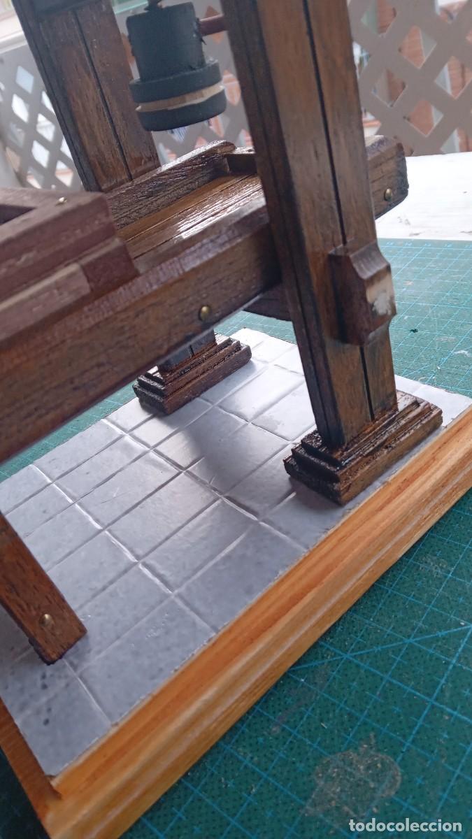 Antig&uuml;edades: MAQUETA IMPRENTA DE GUTENBERG A&Ntilde;O 1450 - MODELO E - Foto 9
