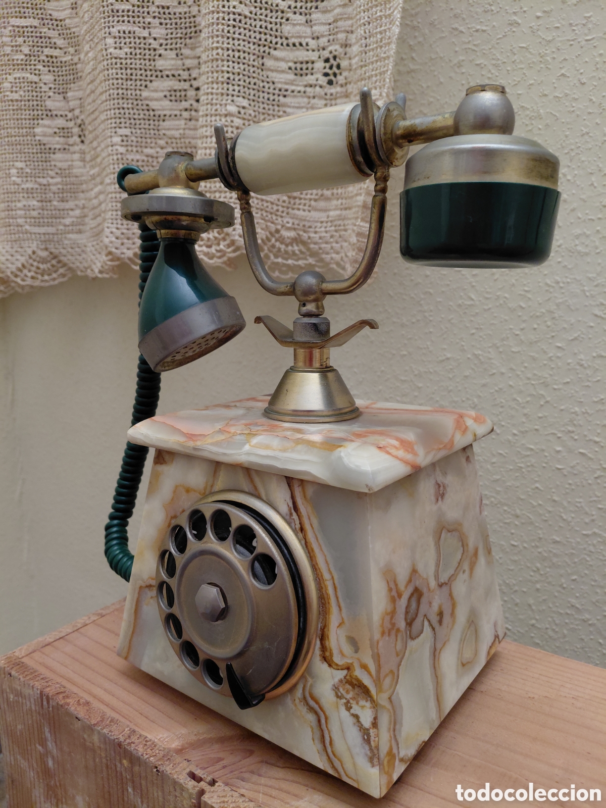 Tel&eacute;fonos: Tel&eacute;fono antiguo de m&aacute;rmol - Foto 5