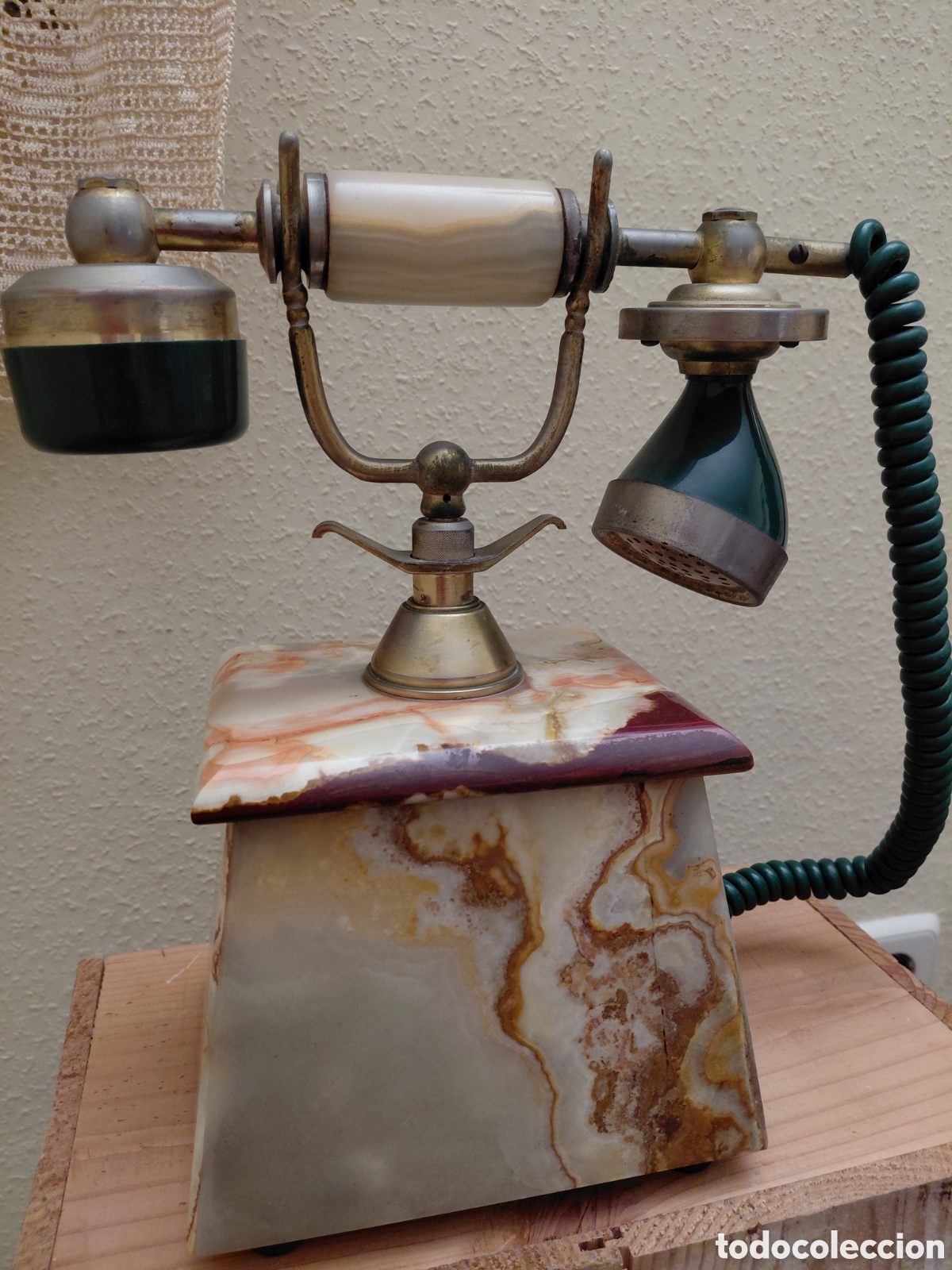 Tel&eacute;fonos: Tel&eacute;fono antiguo de m&aacute;rmol - Foto 6