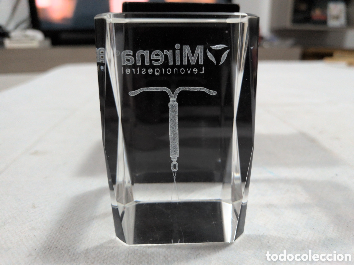 Antig&uuml;edades: Pisapapeles de cristal de Laboratorio MIRENA - Foto 4