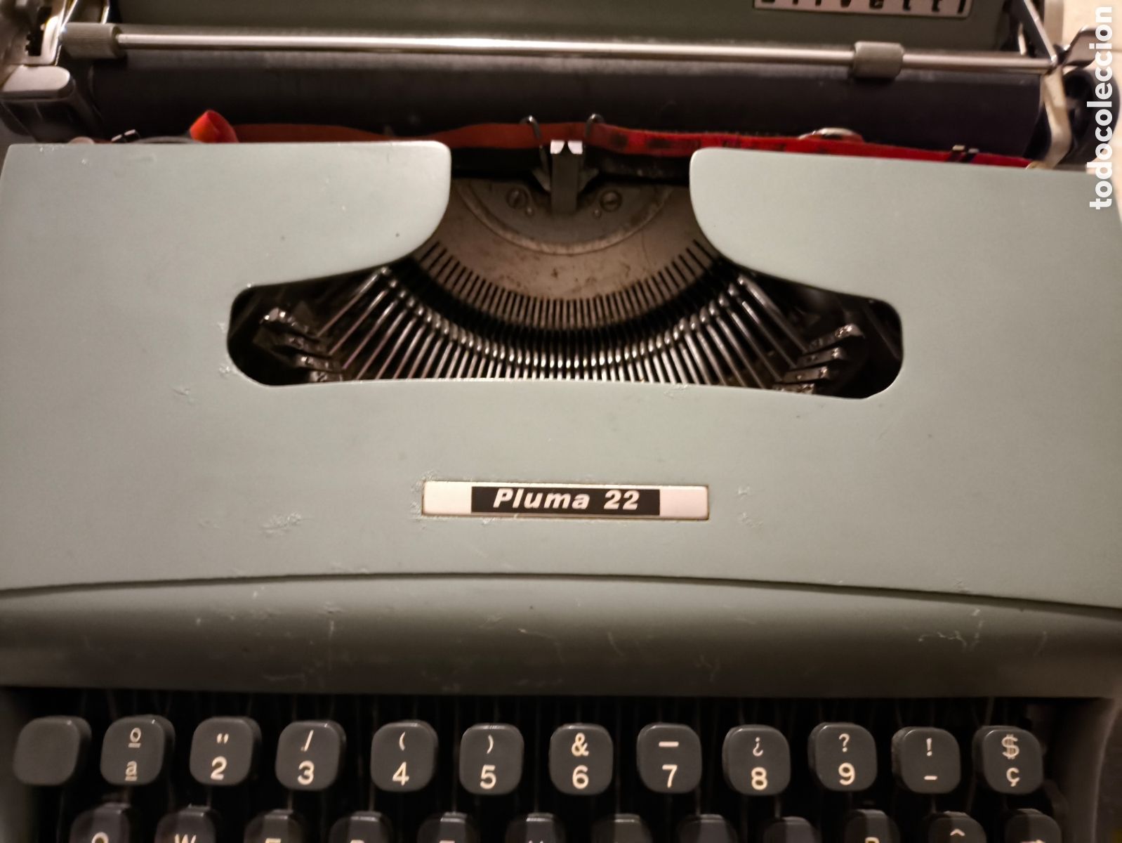 Antig&uuml;edades: Maquina escribir olivetti pluma 22 - Foto 3