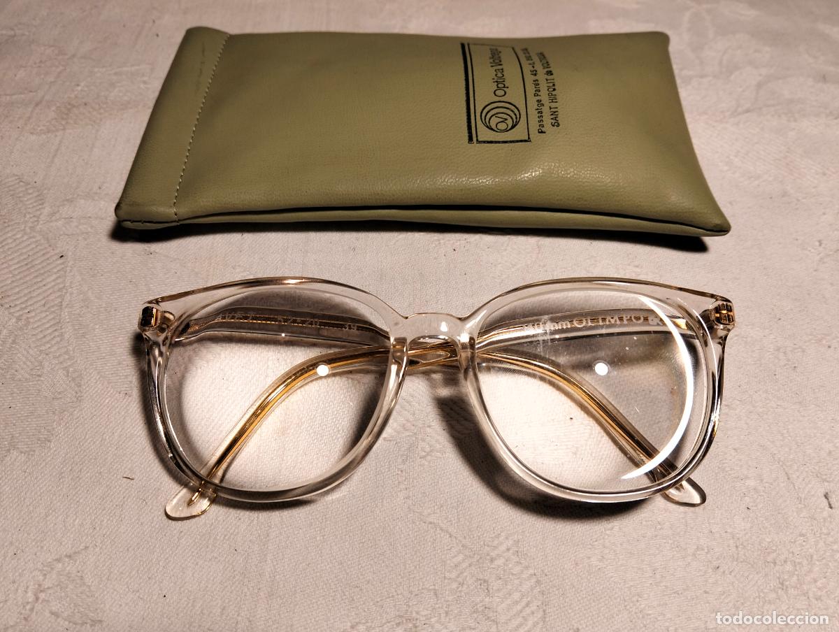 Antig&uuml;edades: Gafas de ver antiguas cristal montura transparente olimpo miop&iacute;a astigmatismo hipermetrop&iacute;a a&ntilde;os 70