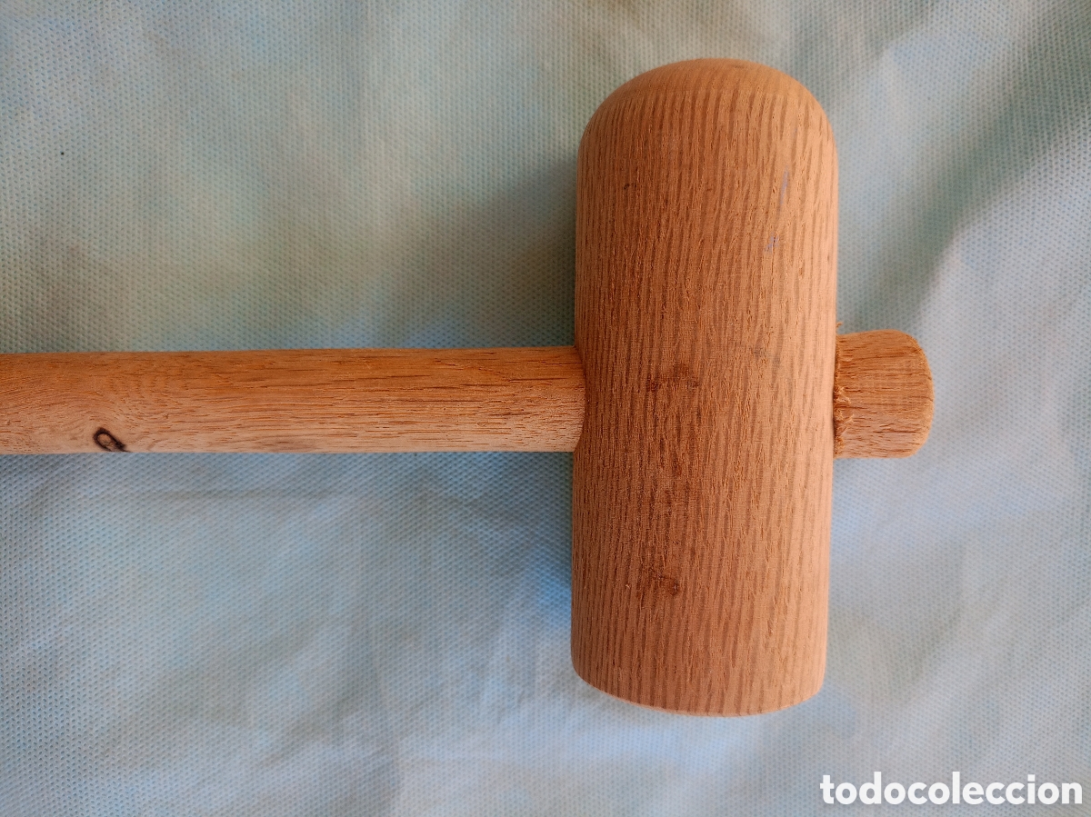 Antig&uuml;edades: ANTIGUO MARTILLO MAZA DE MADERA. - Foto 2