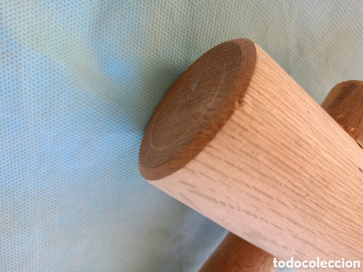 Antig&uuml;edades: ANTIGUO MARTILLO MAZA DE MADERA. - Foto 5