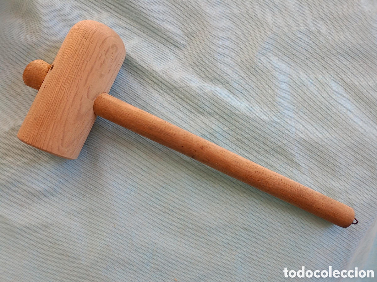 Antig&uuml;edades: ANTIGUO MARTILLO MAZA DE MADERA. - Foto 1