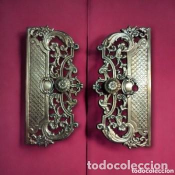 Antig&uuml;edades: PRECIOSA BOCALLAVE EMBELLECEDORA PARA PUERTA - Foto 1