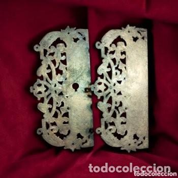 Antig&uuml;edades: PRECIOSA BOCALLAVE EMBELLECEDORA PARA PUERTA - Foto 2
