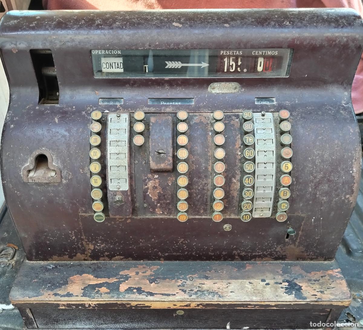 Antig&uuml;edades: Caja Registradora NATIONAL - Foto 2