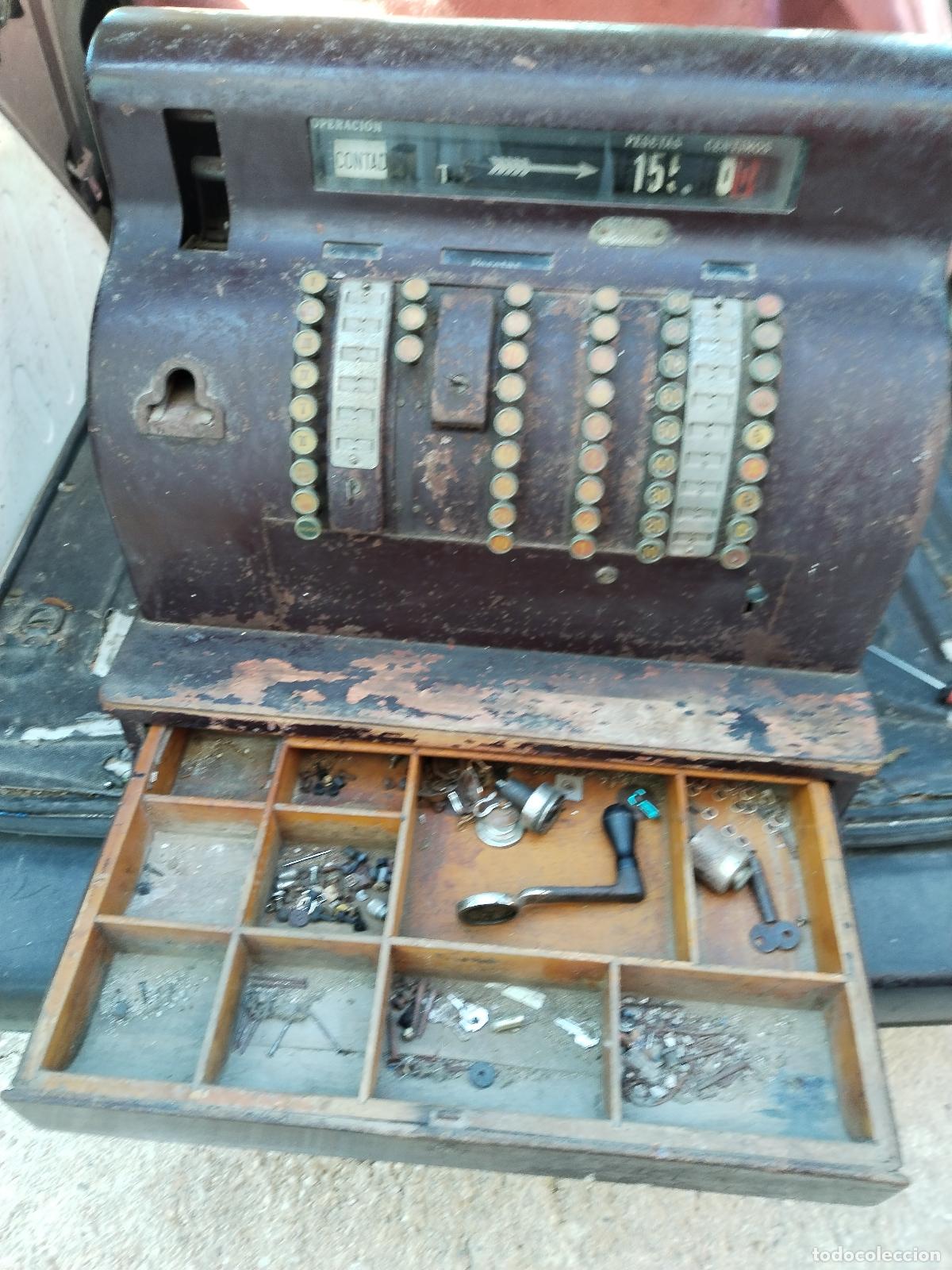 Antig&uuml;edades: Caja Registradora NATIONAL - Foto 3