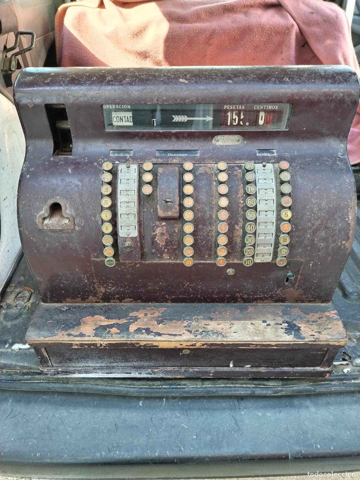 Antig&uuml;edades: Caja Registradora NATIONAL - Foto 15