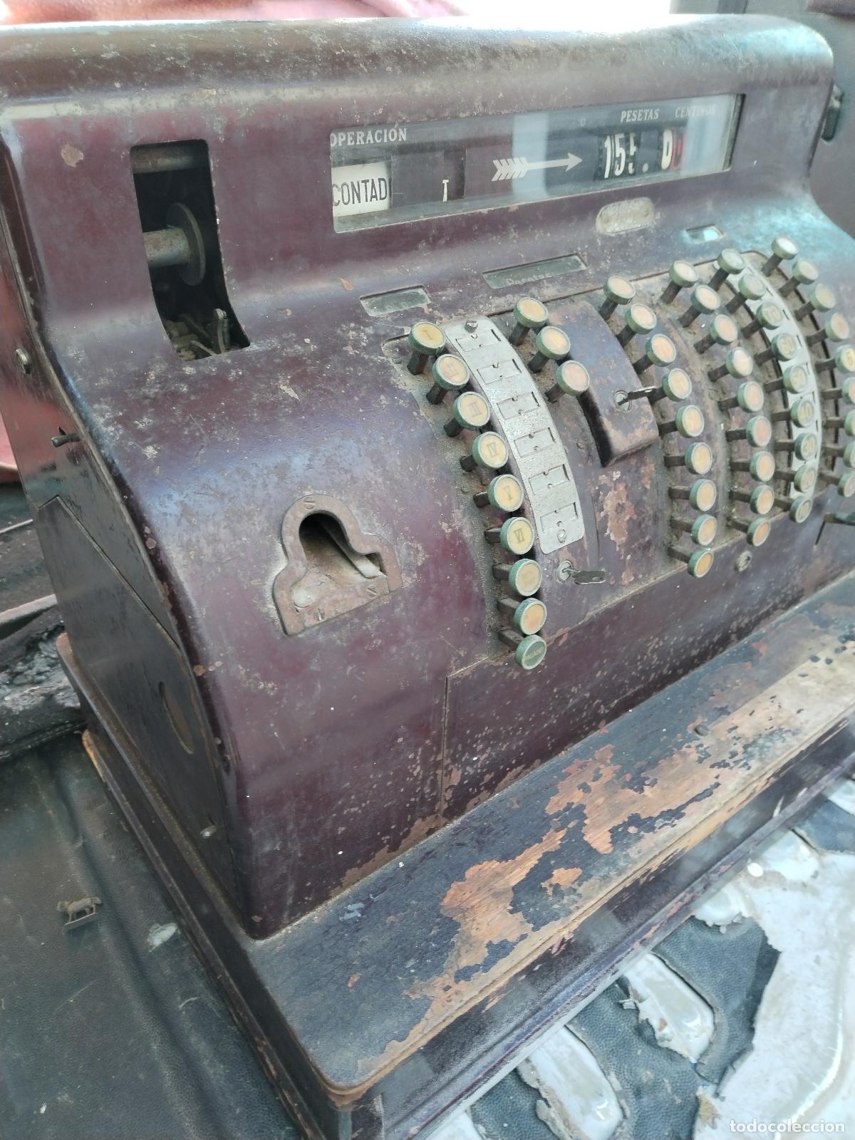 Antig&uuml;edades: Caja Registradora NATIONAL - Foto 19