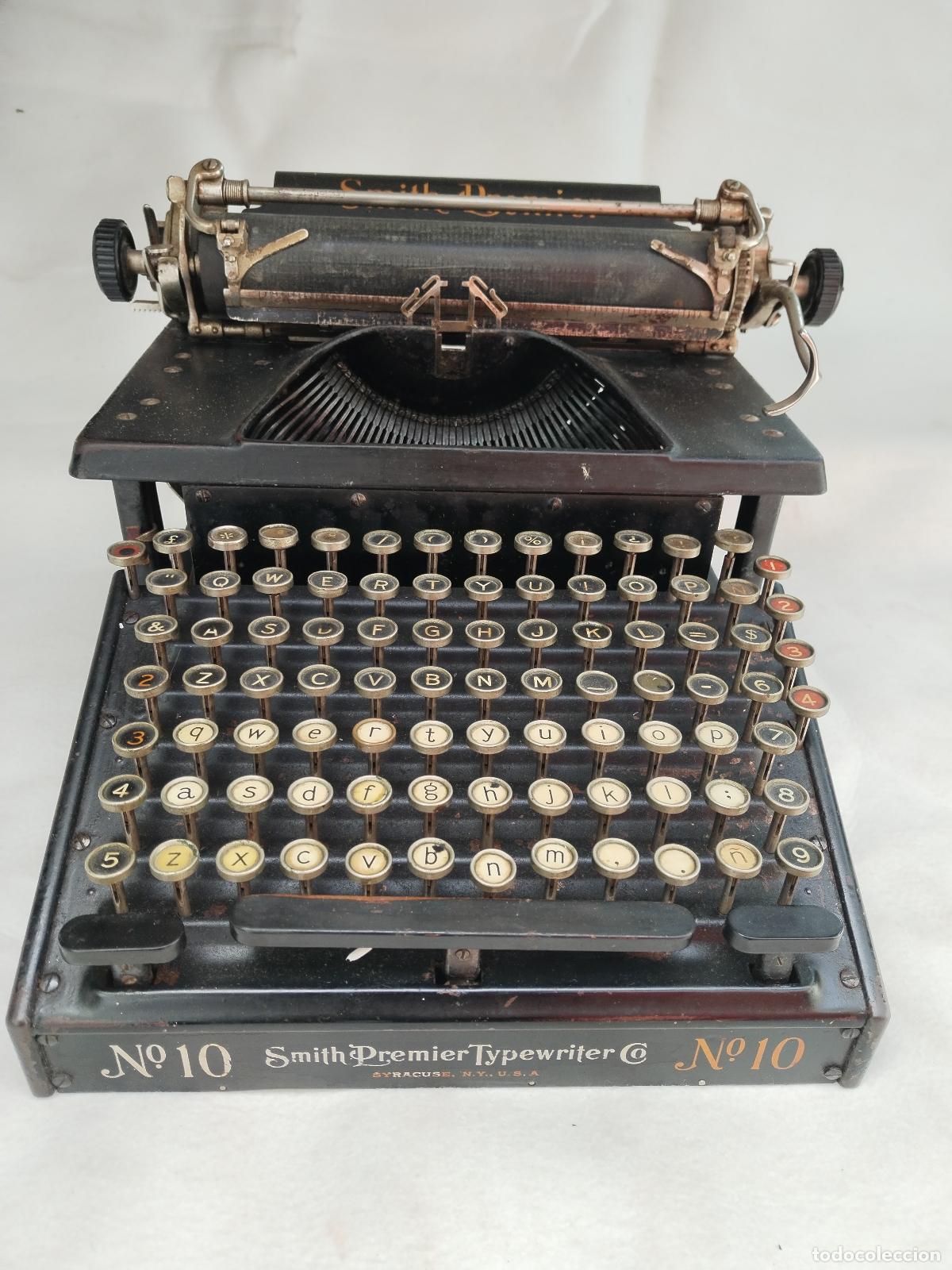 Antig&uuml;edades: MAQUINA DE ESCRIBIR SMITH PREMIER N&ordm;10 TYPEWRITER. - Foto 5