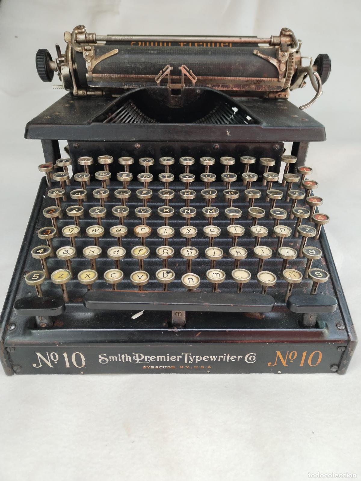 Antig&uuml;edades: MAQUINA DE ESCRIBIR SMITH PREMIER N&ordm;10 TYPEWRITER. - Foto 9
