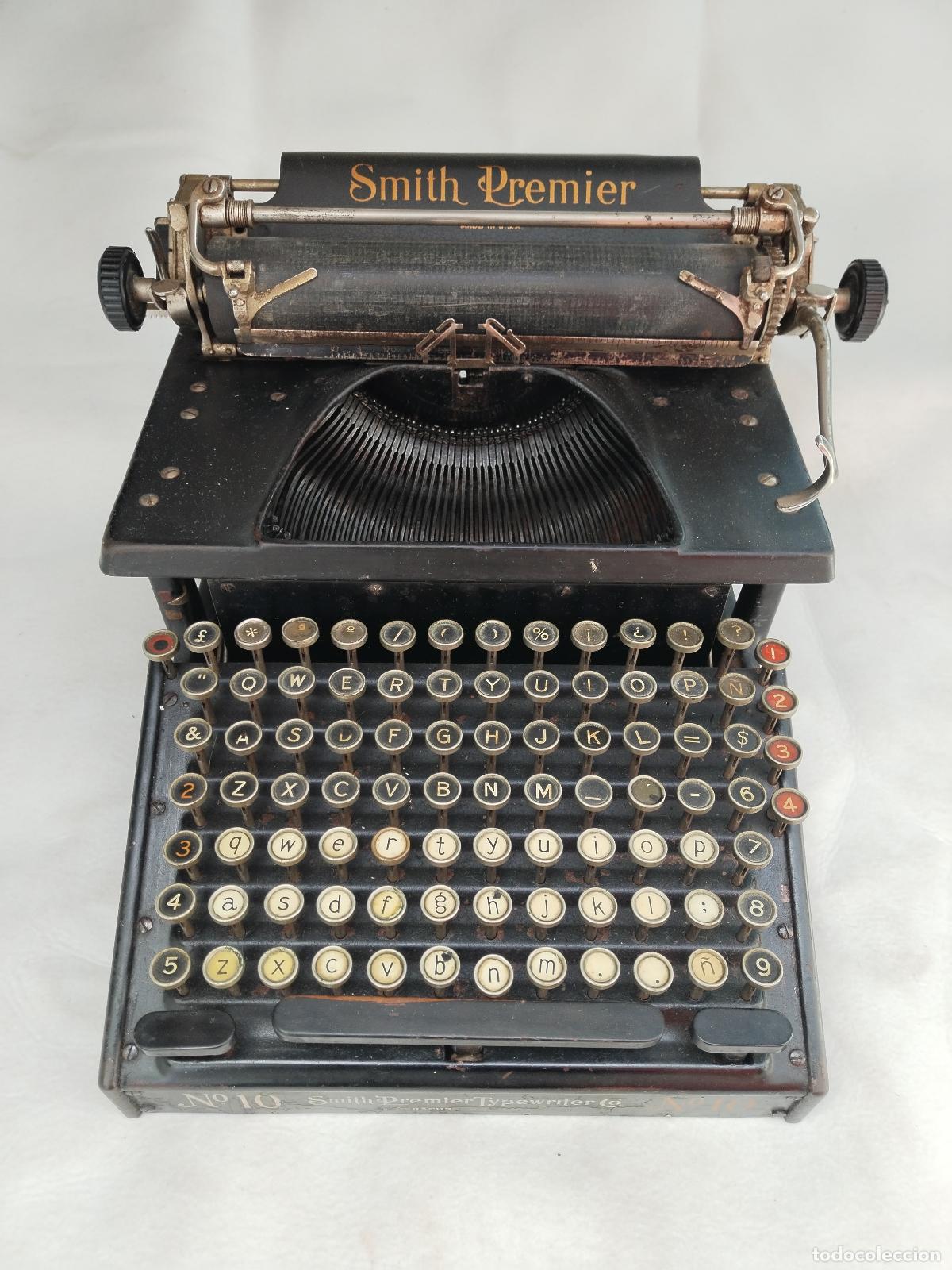 Antig&uuml;edades: MAQUINA DE ESCRIBIR SMITH PREMIER N&ordm;10 TYPEWRITER. - Foto 1