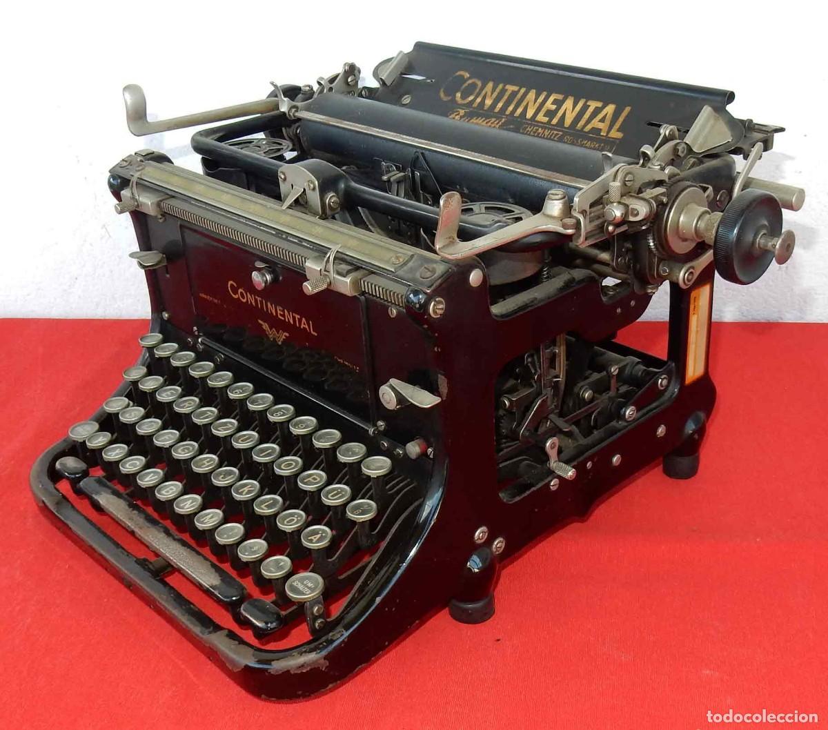 Antig&uuml;edades: M&aacute;quina de escribir CONTINENTAL - c 1920 - Foto 4