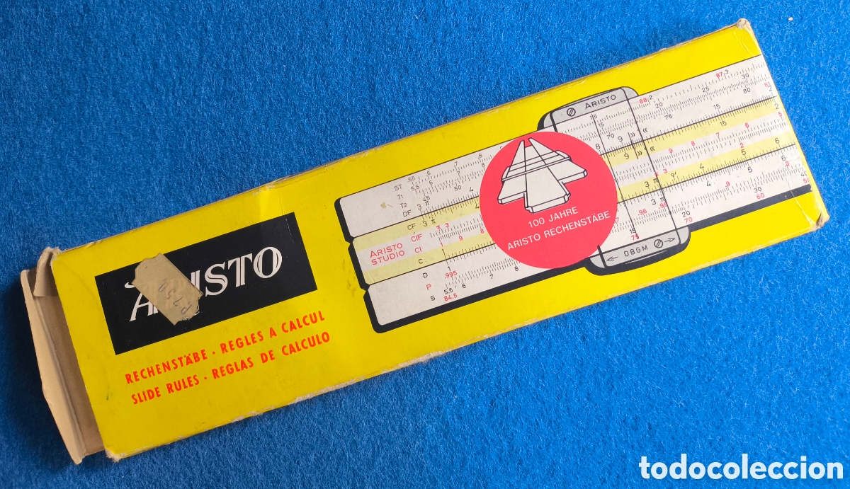 Antig&uuml;edades: ARISTO REGLA DE C&Aacute;LCULO CAJA E INSTRUCCIONES - Foto 9