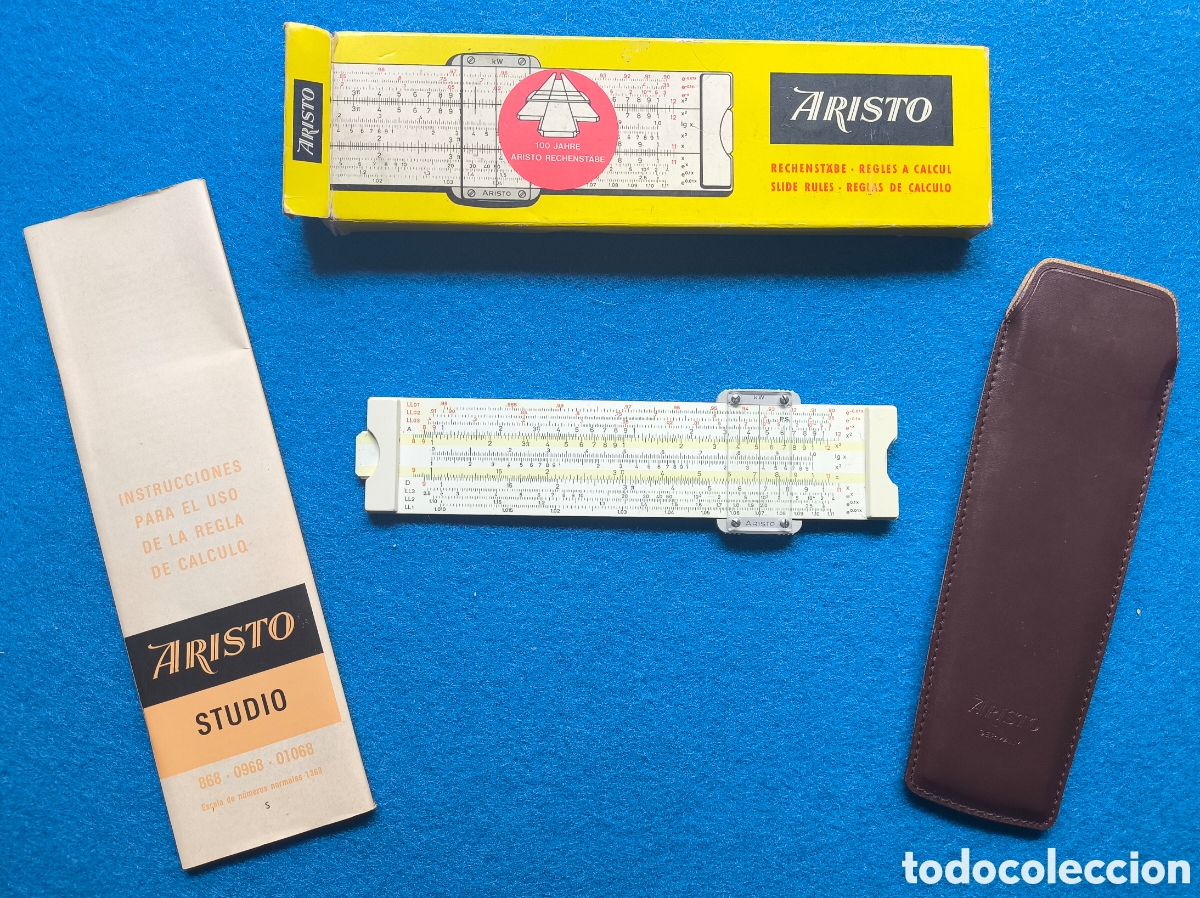 Antig&uuml;edades: ARISTO REGLA DE C&Aacute;LCULO CAJA E INSTRUCCIONES - Foto 1