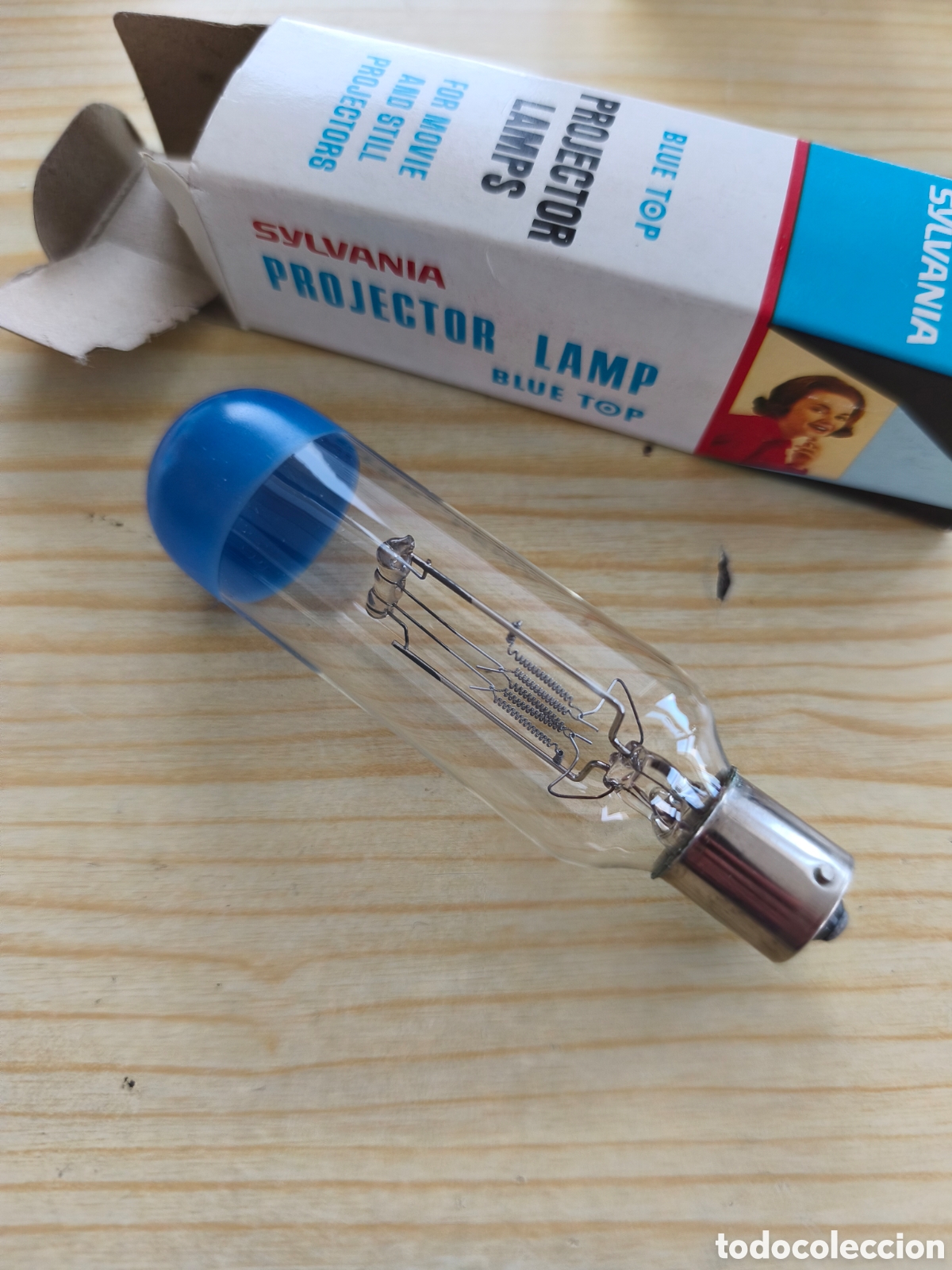Antig&uuml;edades: Lampara proyector Sylvania 230v 300w - Foto 4
