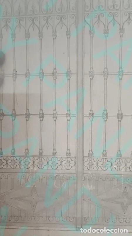 Antig&uuml;edades: Boceto Puerta de Forja (Dibujado a Mano) - Foto 6