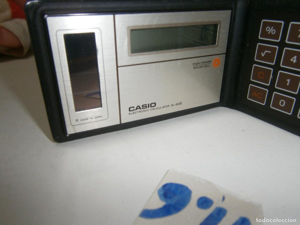 Antig&uuml;edades: ANTIGUA CALCULADORA CASIO SL-80 - Foto 2