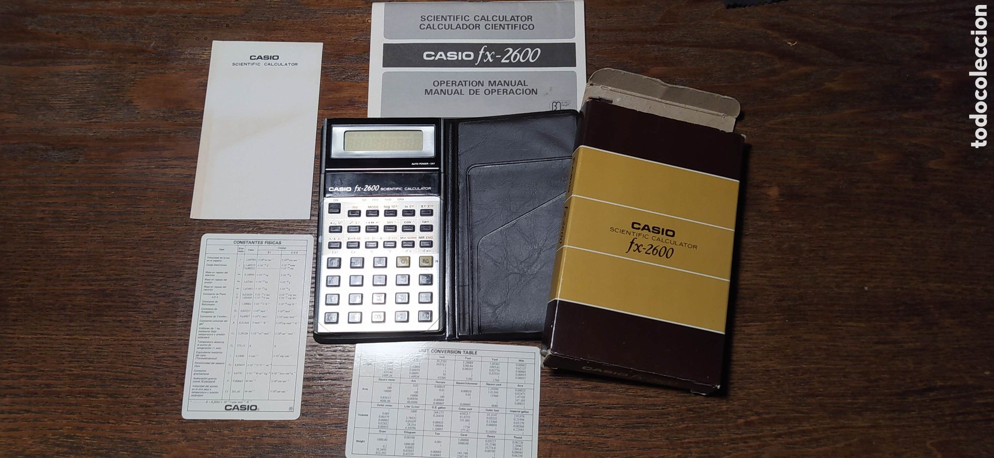 Antiquit&eacute;s: Casio fx-2600 Vintage (Set Completo) - Made in Japan