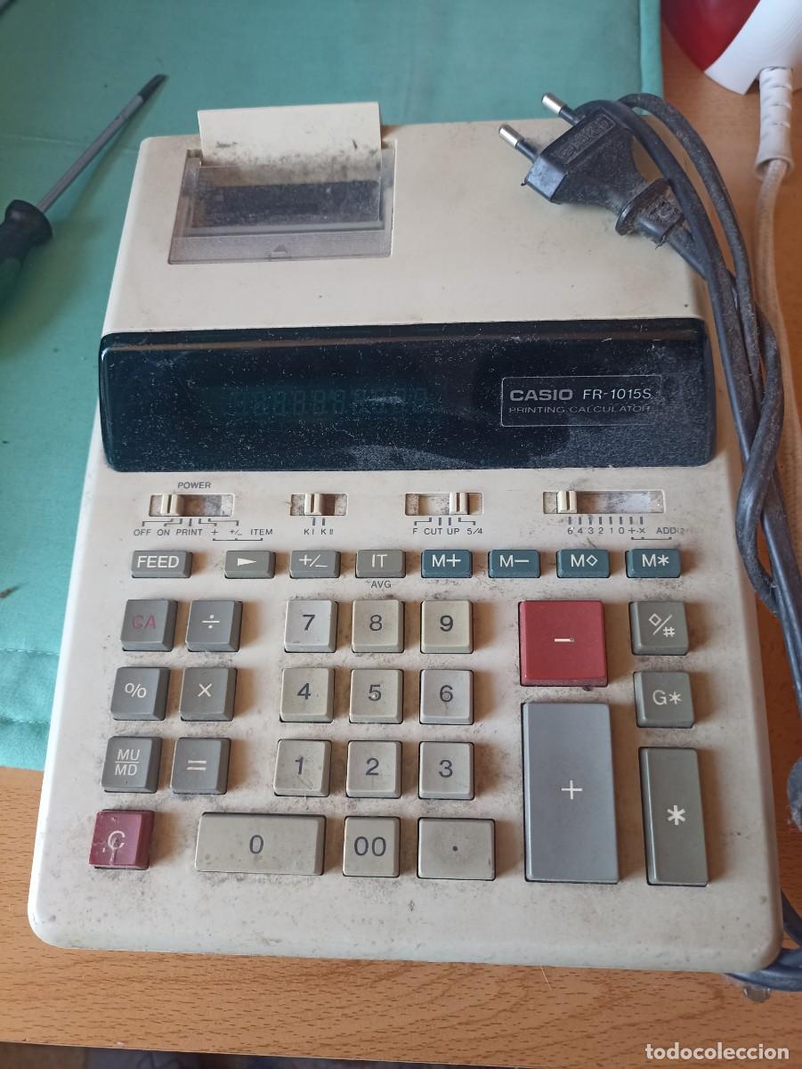 Antig&uuml;edades: Calculadora impresora Casio FR-1015S - Foto 1