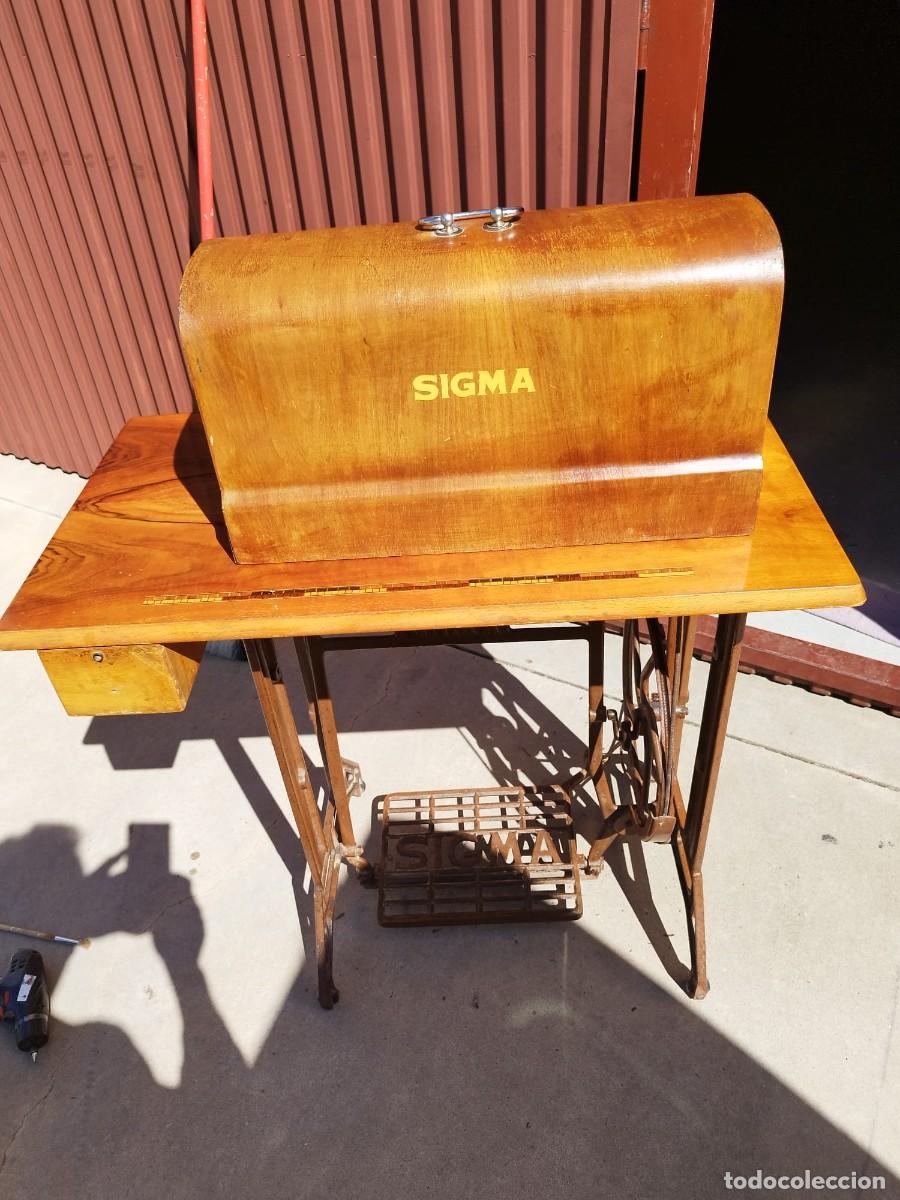 Antig&uuml;edades: MAQUINA DE COSER SIGMA CON MESA ORIGINAL. - Foto 5