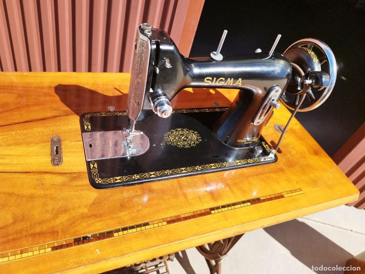 Antig&uuml;edades: MAQUINA DE COSER SIGMA CON MESA ORIGINAL. - Foto 6