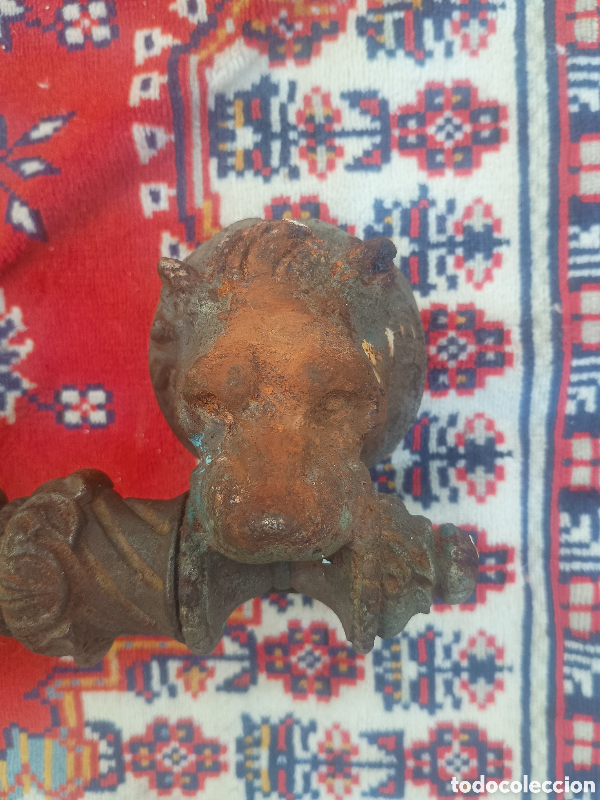 Antig&uuml;edades: Maneta aldaba leones hierro - Foto 5