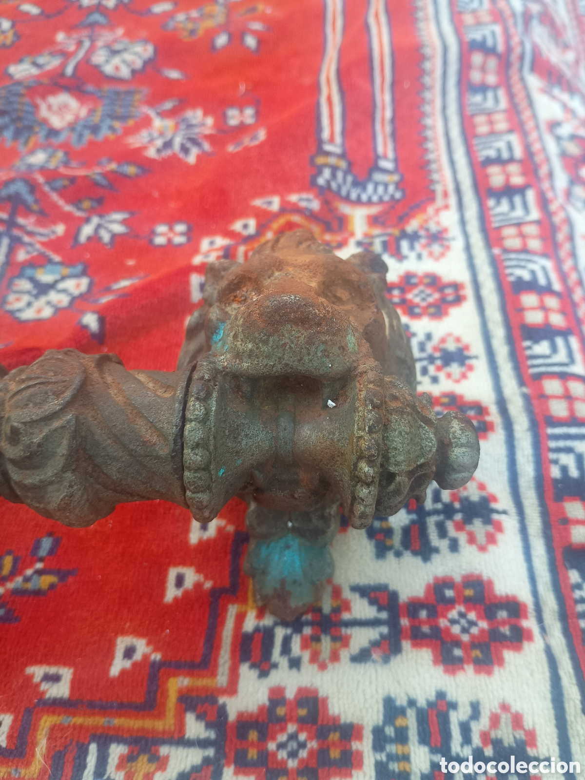Antig&uuml;edades: Maneta aldaba leones hierro - Foto 6