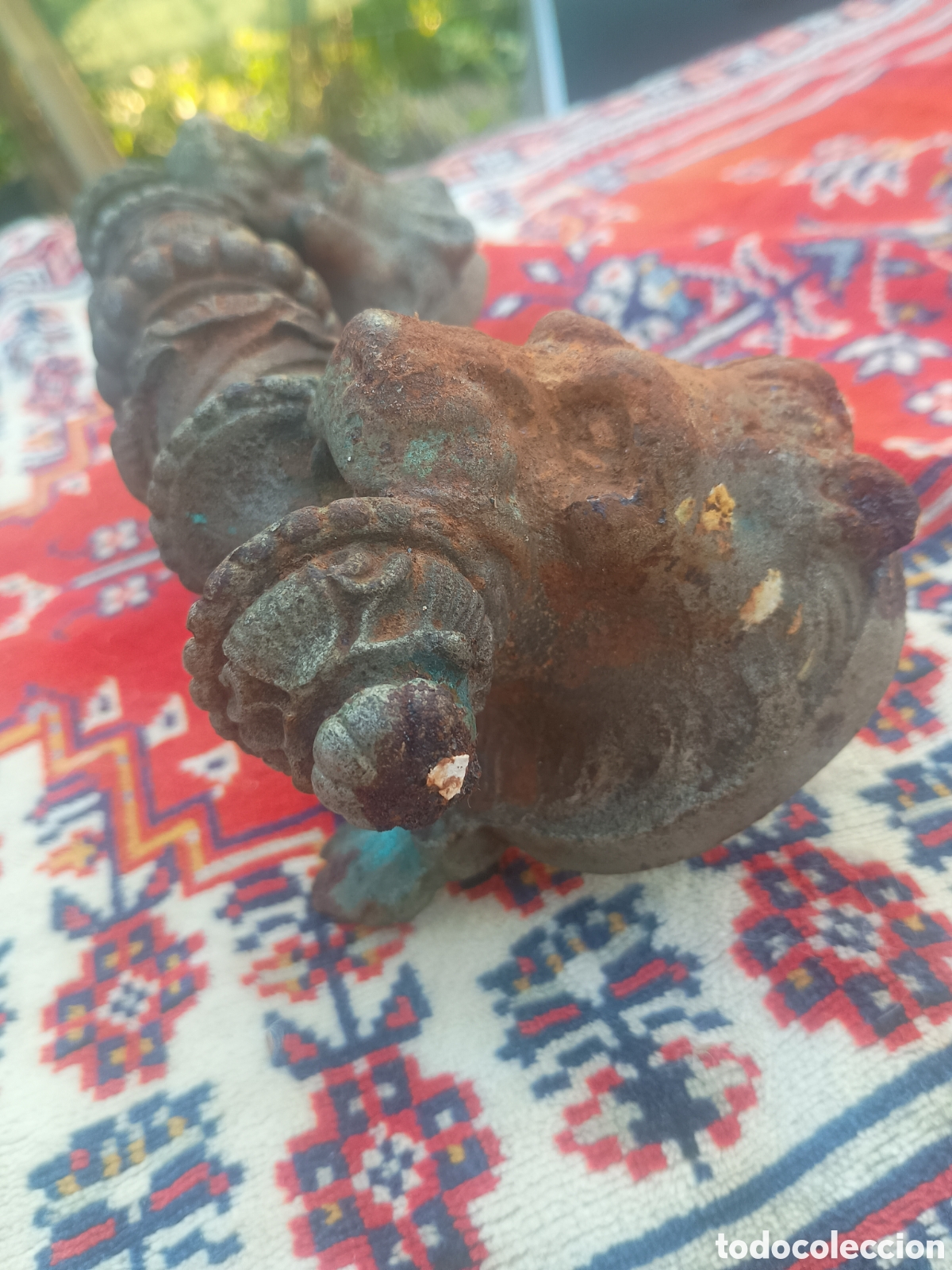 Antig&uuml;edades: Maneta aldaba leones hierro - Foto 8