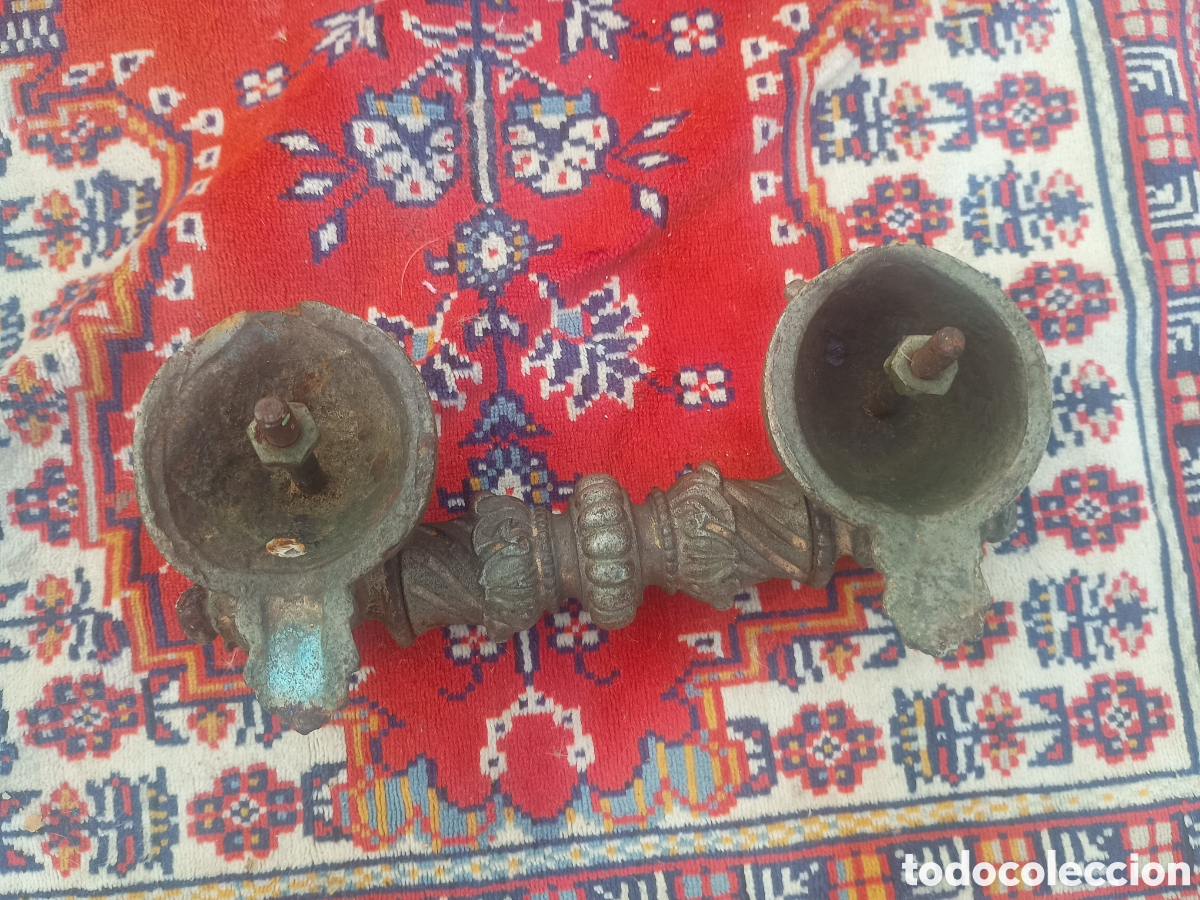 Antig&uuml;edades: Maneta aldaba leones hierro - Foto 10