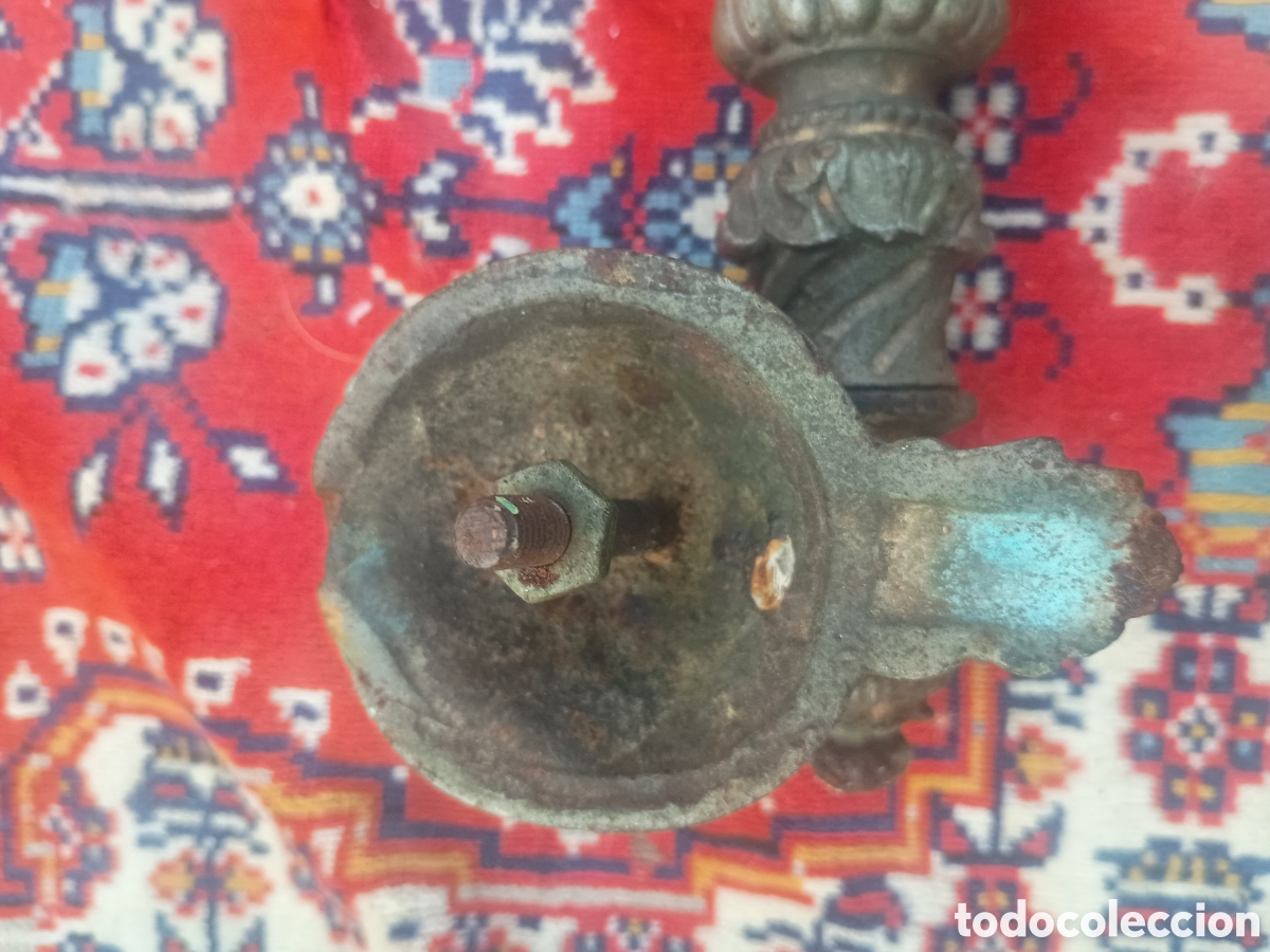Antig&uuml;edades: Maneta aldaba leones hierro - Foto 11