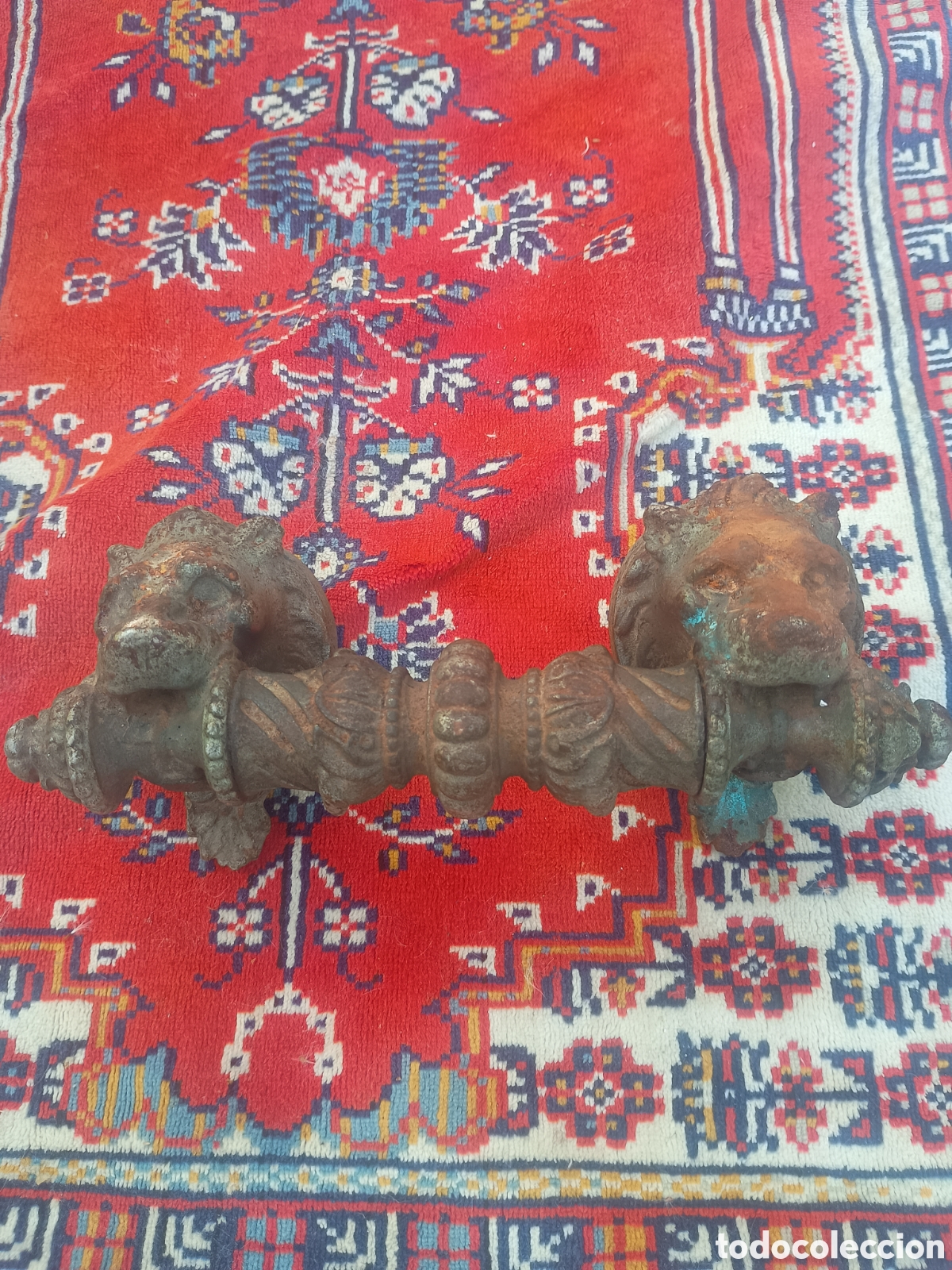 Antiguidades: Maneta aldaba leones hierro