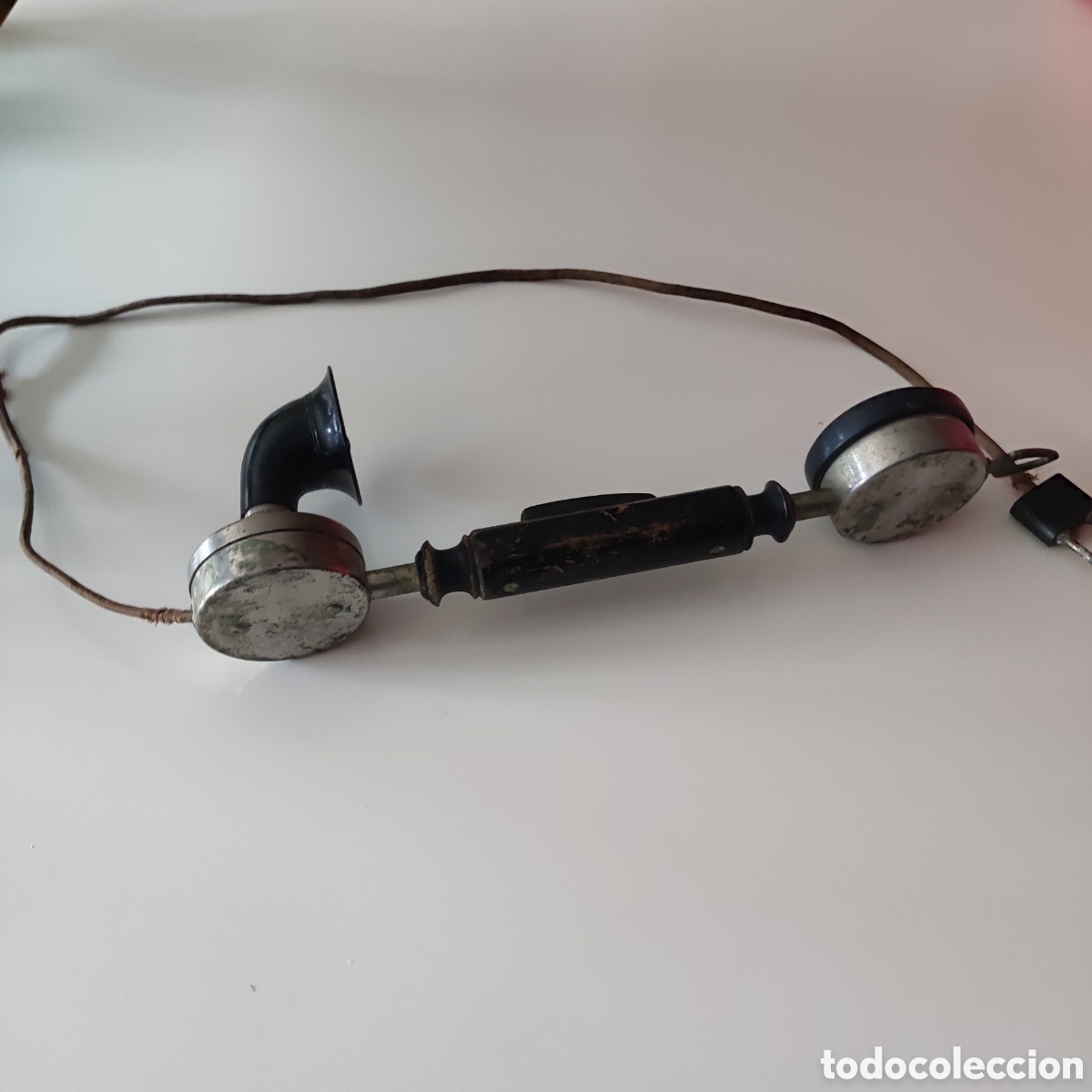 Tel&eacute;fonos: Antiguo auricular de trompetilla - Foto 2