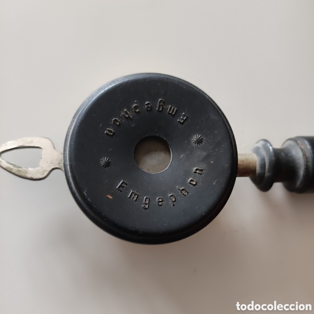 Tel&eacute;fonos: Antiguo auricular de trompetilla - Foto 3