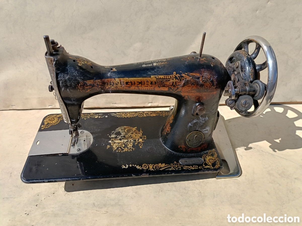 Antig&uuml;edades: ANTIGUA M&Aacute;QUINA DE COSER SINGER - Foto 2