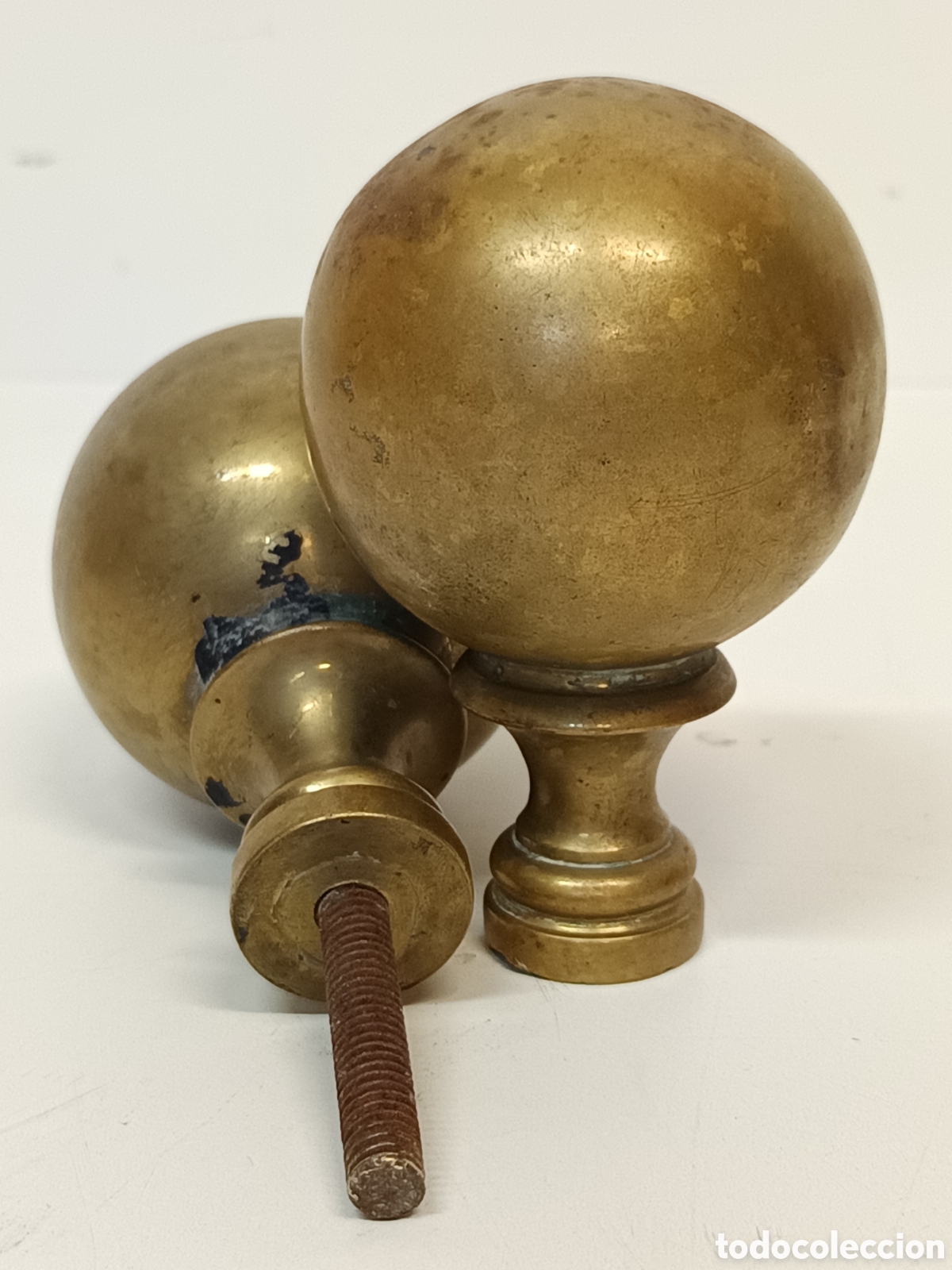 Antig&uuml;edades: Bolas de bronce remate para hierro - Foto 2