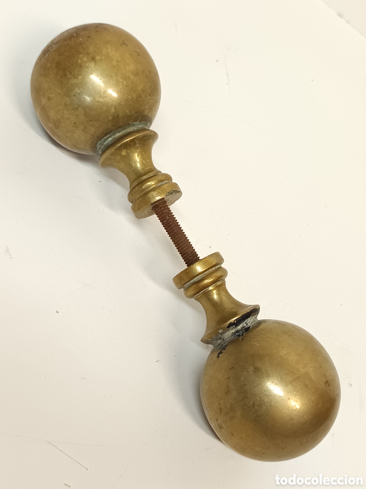 Antig&uuml;edades: Bolas de bronce remate para hierro - Foto 1