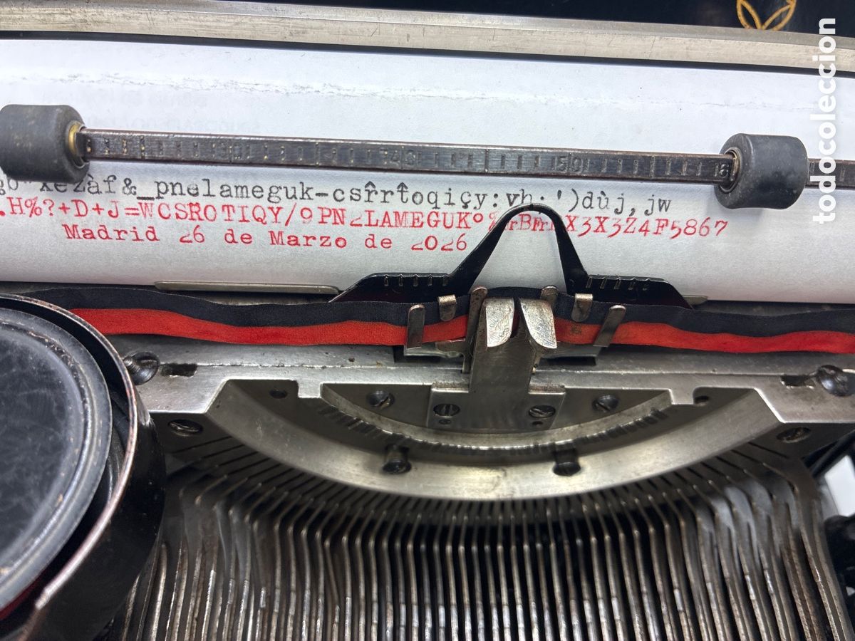 Antig&uuml;edades: M&aacute;quina de escribir Rheinmetall. - Foto 3