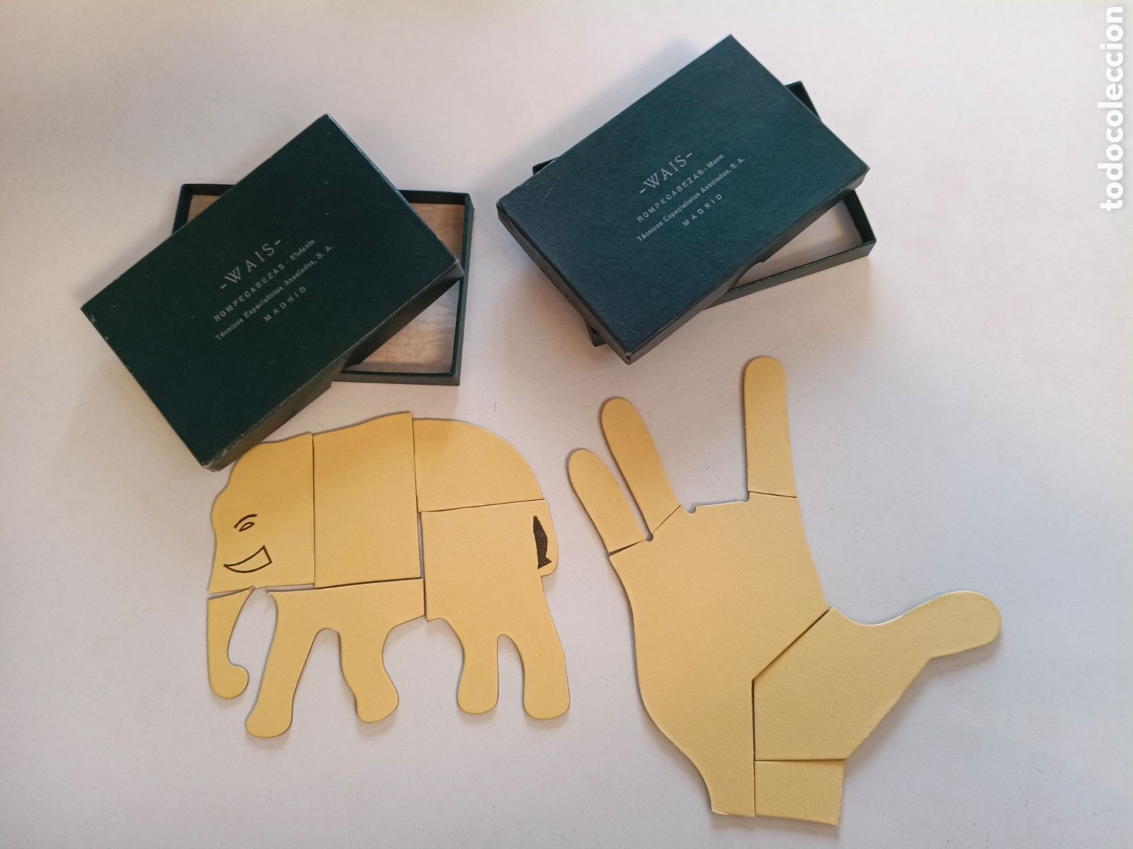 Antig&uuml;edades: 2 ROMPECABEZAS TEST INTELIGENCIA WAIS WECHSLER - TECNICOS ESPECIALISTAS A. S.A. MADRID PSICOLOGIA