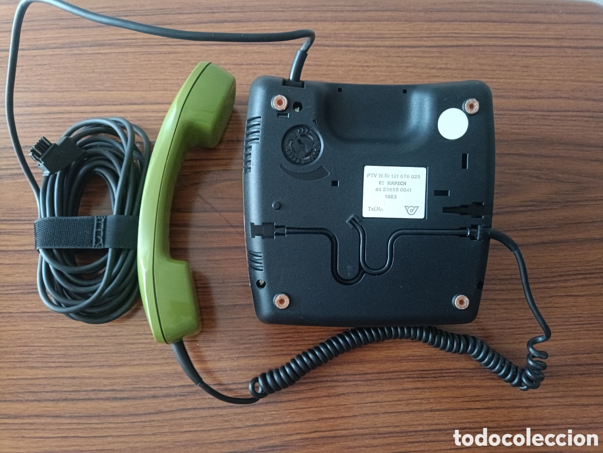 Tel&eacute;fonos: Tel&eacute;fono &rdquo;Kapsch&rdquo; Vintage 1983 Verde - Foto 3