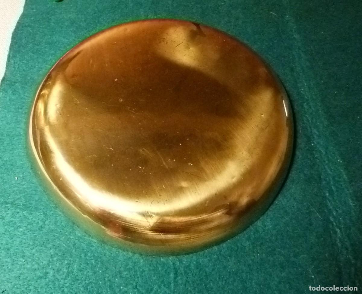 Antig&uuml;edades: PLATO DE METAL DE BALANZA - Foto 8